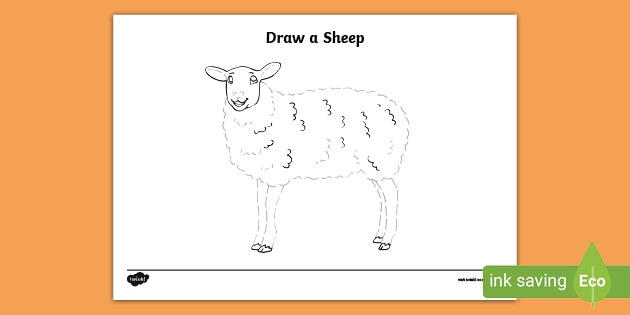 EYFS Draw a Sheep Pencil Control Activity