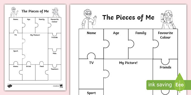 Pieces of Me: A Beginners Workbook in Exploring the Building Blocks of  Identity & Cultivating Self-Awareness