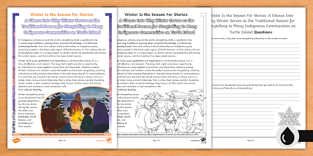 Winter Reading Comprehensions | twinkl.com.au