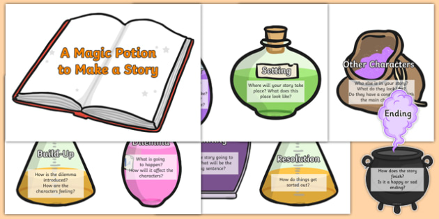 Download Magic Potion Ingredients to Make a Story (teacher made)