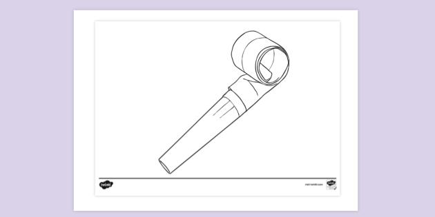 FREE! - Party Blower Colouring Sheet - Colouring Sheets