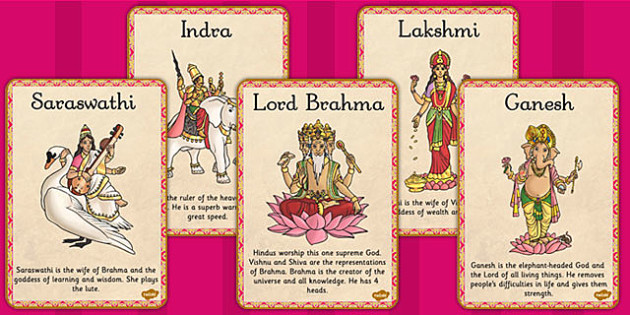 Hindu Gods Fact Files Re Resources Teacher Made