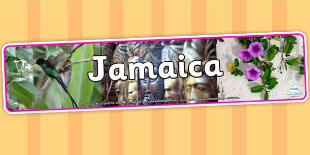 Jamaica Photo Display Banner Teacher Made