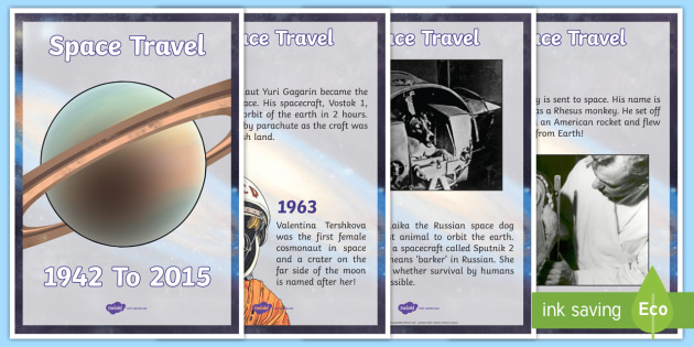 Space Travel Timeline Posters (teacher made)