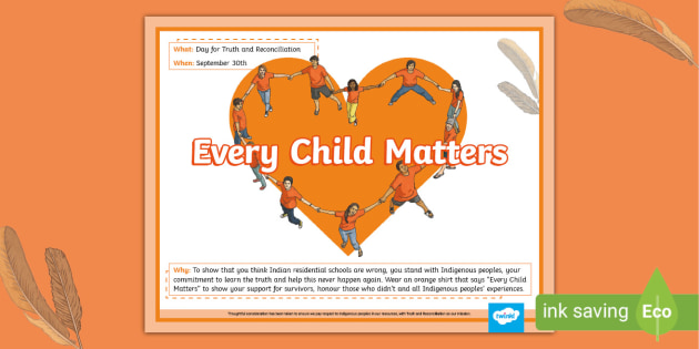 Every Child Matters Orange Day Poster