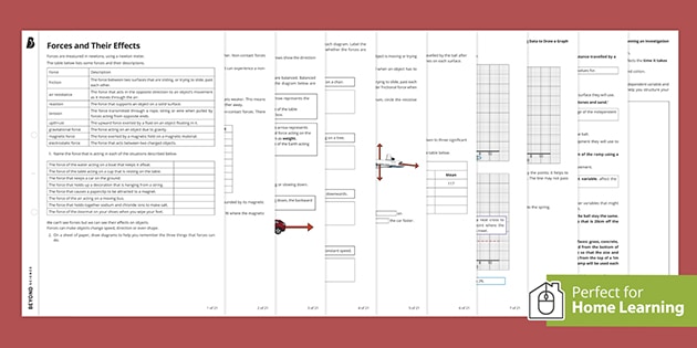 free forces worksheets ks3 forces beyond