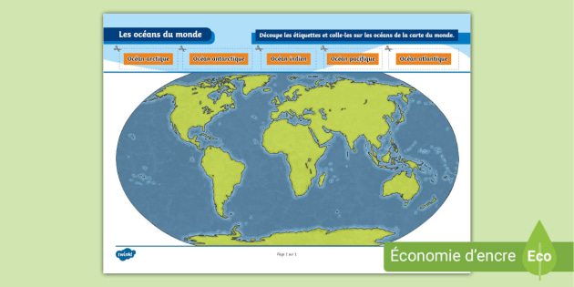 Les océans du monde (teacher made)