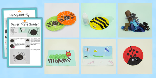 Minibeasts Craft Activity Pack Teacher Made