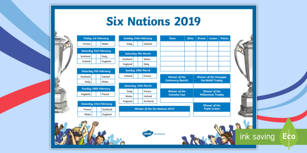 Wall Chart Calendar 2019