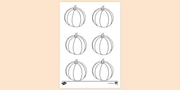 FREE! - Small Pumpkins Colouring Page - KS1 Resources - Twinkl