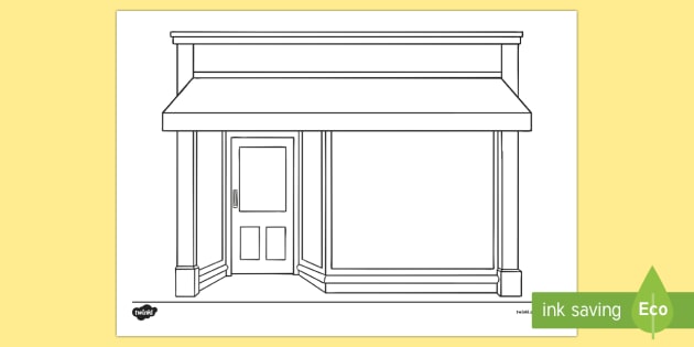 Doodle Draft Shop Front Worksheet / Worksheet (teacher made)