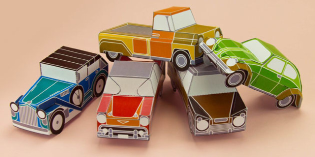 papercraft car model