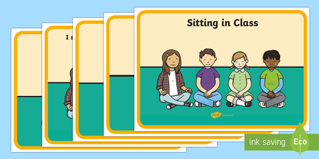 A4 Posters Good Sitting SEN/ADHD/AUTISM/EYFS/TEACHERS/BEHAVIOUR MANAGEMENT 