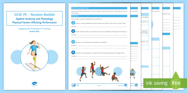 Gcse Pe The Principles Of Training Revision Booklet Pe - 