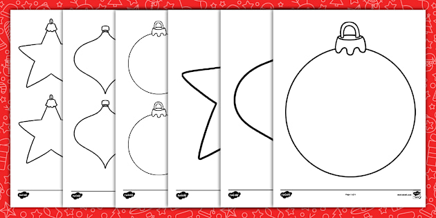 blank-christmas-ornament-templates-twinkl-canada for Free Printable Christmas Ornament Template Blank Christmas Ornament Templates | Twinkl Canada for Free Printable Christmas Ornament Template
