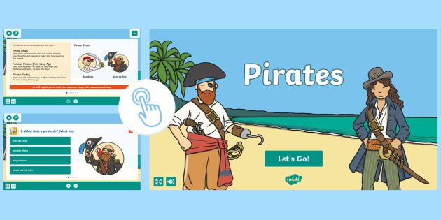 Pirates Self Marking Reading Prehension Activity