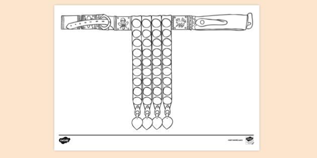 FREE! - Roman Belt Colouring Sheet | Colouring Pages