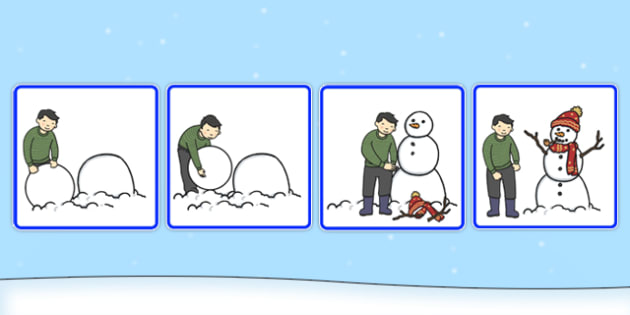 Do You Want to Build a Snowman? Sequencing Printable - Simple Fun for Kids