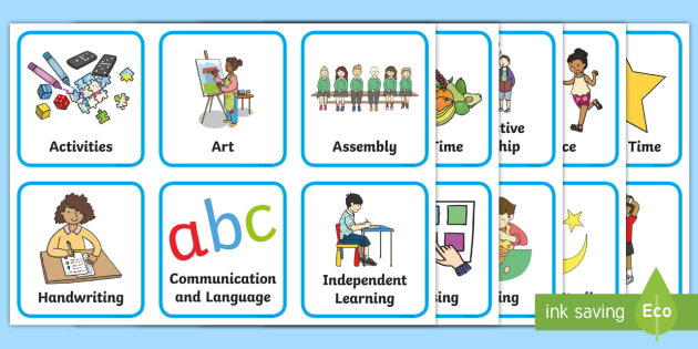 FREE! - Kindergarten Pre Primary Visual Timetable