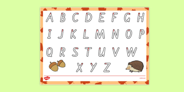 Autumn Themed Letter Writing Worksheet / Worksheet