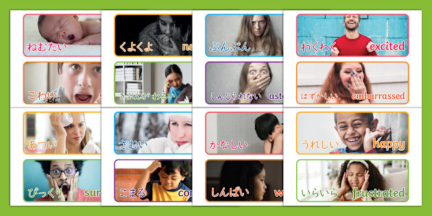 気持ちフラッシュカード バイリンガル