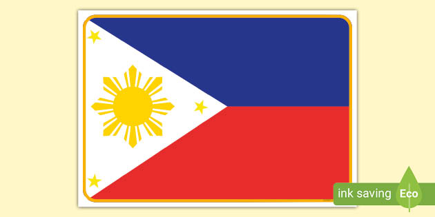 Philippines Flag Display Poster