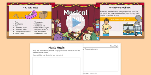 Music Magic STEM Activity Pack | Primary Teaching Resources