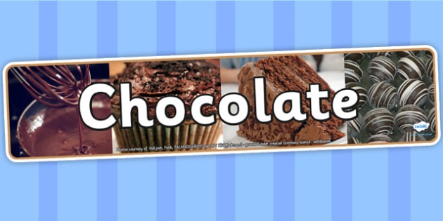 Cursive Chocolate Photo Display Banner