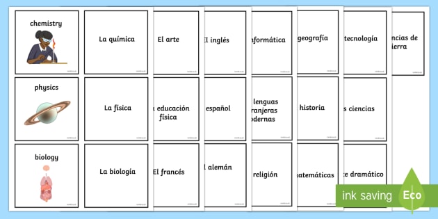 free-school-subjects-matching-cards-spanish