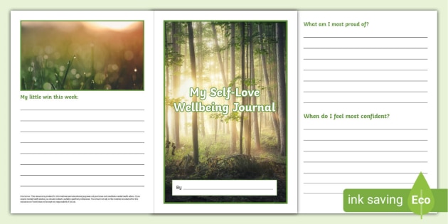 My Self-Love Wellbeing Journal