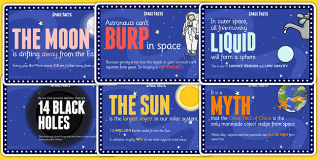 Space Facts Cards Space Facts Challenge Cards