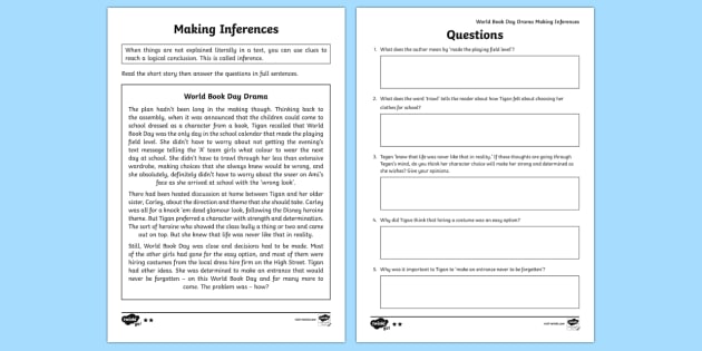 KS2 Original Story World Book Day UK Differentiated Go ...