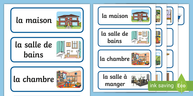 French Parts Of House Words Flashcards