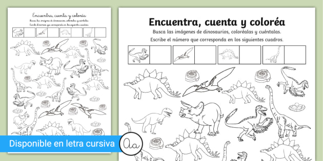 actividades de dinosaurios para niños