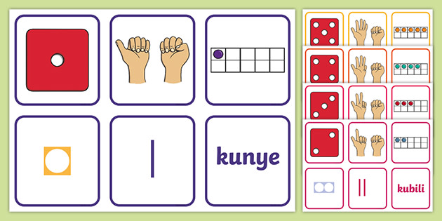 FREE! - Numbers in Zulu | Representing Numbers Flashcards