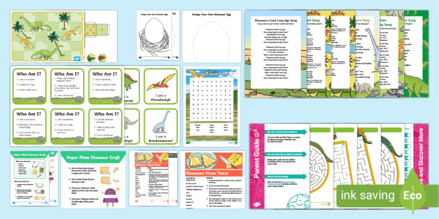 Whole School Wrap-Around Care Dinosaur Resource Pack