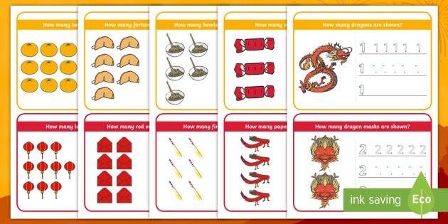 Chinese New Year Number Formation Cards (teacher made)