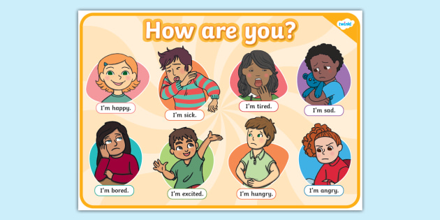 Affiche How are you? Anglais LV