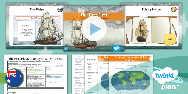 Year 4 Hass History The First Fleet Lesson 2