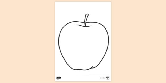 Free Printable Apple Colouring Page | Colouring Sheet free-printable-apple-colouring-page-colouring-sheet