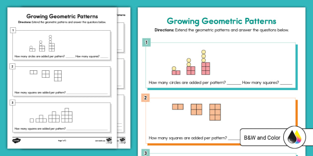 Pattern Worksheets For Second Grade 2nd Grade Patterns Worksheets