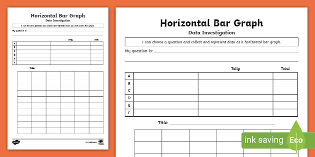 Horizontal Bar Graph Template (teacher made)