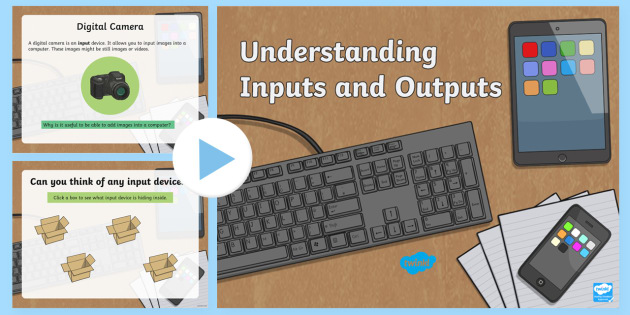 Powerpoint Computer Shapes Inputs Outputs Icon Slides