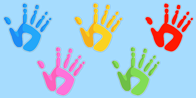 FREE! - Editable Handprints - handprints, hand prints, ourselves, display