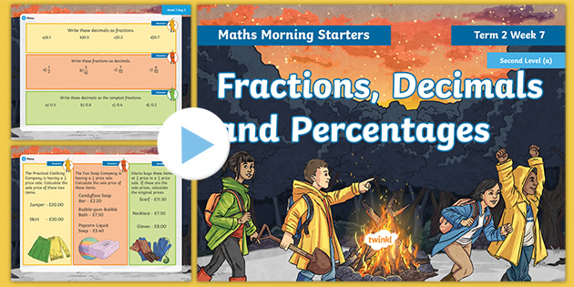 Maths Morning Starters Second Level (a) Term 2 Week 7 PowerPoint