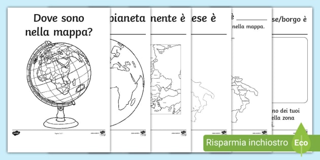 Dove sono nella mappa? (teacher made) - Twinkl