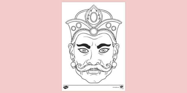 Draw And Colour Raavan For Dussehra  CraftLas  YouTube