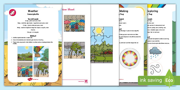 Weather Topic Sensory Pack (teacher made)