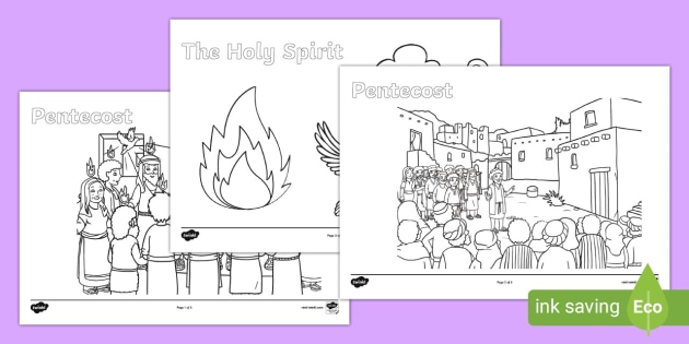 KS1 Pentecost Colouring Sheets (teacher made)