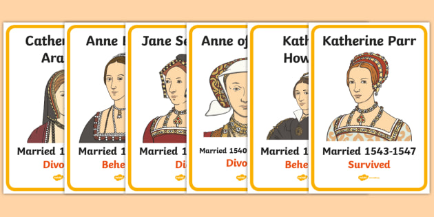 Henry Viii S Wives A4 Posters